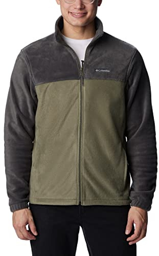 Columbia Steens Mountain Full Zip 2.0, Giacca in pile Uomo, Shark/Stone Green, XXL
