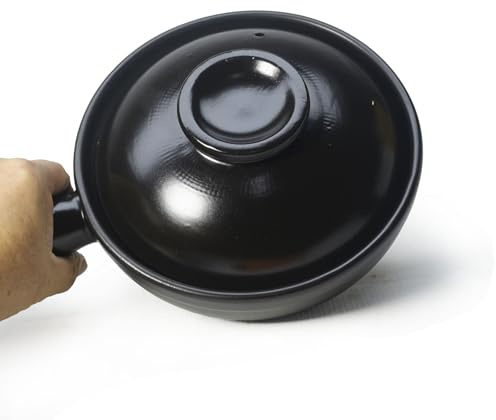 Bowls Casserole French Onion Soup Crock Independent Country Clay Pottery with Lid handle 1L