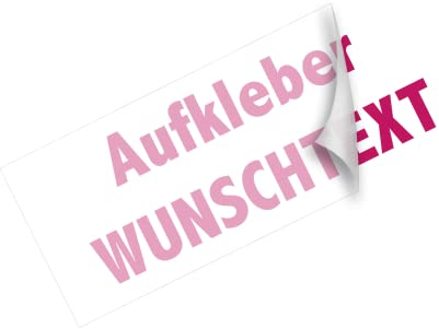 Generisch Aufkleber individuell gestalten Autotattoo Schriftzug Wunschsticker selbst gestalten Autoaufkleber ab 10cm bis 100cm