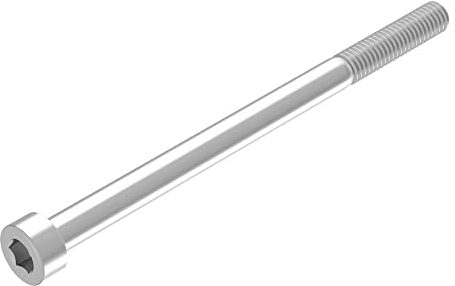 SECCARO Zylinderschraube M6 x 90 mm, Edelstahl V2A VA A2, DIN 912 / ISO 4762, Innensechskant, Teilgewinde, 20 Stück