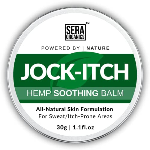 Jock Itch Antifungal Cream - Tea Tree Oil Anti Fungal Cream for Groin, Thigh, Skin & Body – Extra Strength Herbal Moisturizer for Itchy Skin Soothing– for Men & Womens – 30g Sera Organics