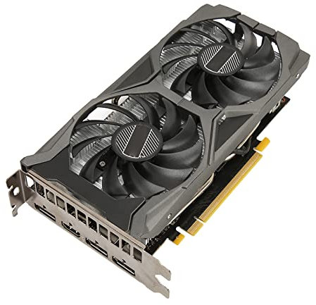 VBESTLIFE GTX 1660 Super-Grafikkarte, 8K HDR 1785 MHz GPU 6 GB GDDR6 192-Bit-Gaming-Grafikkarte, 3DP + HDMI, Grafikkarte mit Zwei Lüftern für PC-Computerspiele