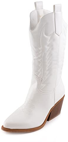 Toocool Stivali donna texani cowboy western camperos scarpe boots Y02