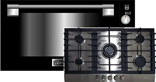 Kaiser Cuisinière Set EG 9371 Four à gaz encastrable 90 cm 98 L +KG 9356 Plaque de cuisson à gaz 86 cm