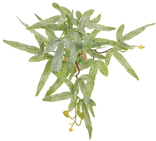 Mipcase Reptilienpflanze Ornament Glasbehälter Kunstpflanzen Rattandekor Eidechsenbecken Lebensräume Aquariumpflanzen Ornamente Reptilien Terrarienblätter Reptilienbedarf