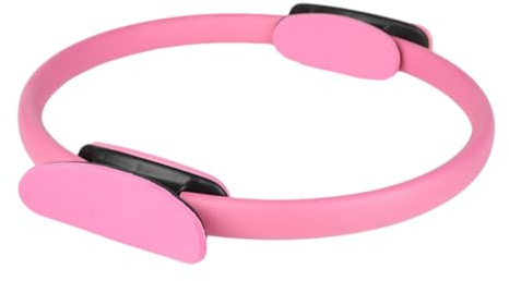 ICDKOYK Cerchio per yoga cinetico da donna, strumento di ginnastica durevole ed ecologico per allenamento pilates, accessori per pilates TPE, rosa, 37.5 * 3.5 cm