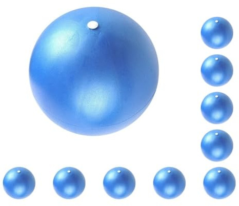 Mealoodiousmusea 10 Set 25 cm Anti Burst Yoga Ball Übung Gym Pilates Fitness Bälle Balance Trainer Blau