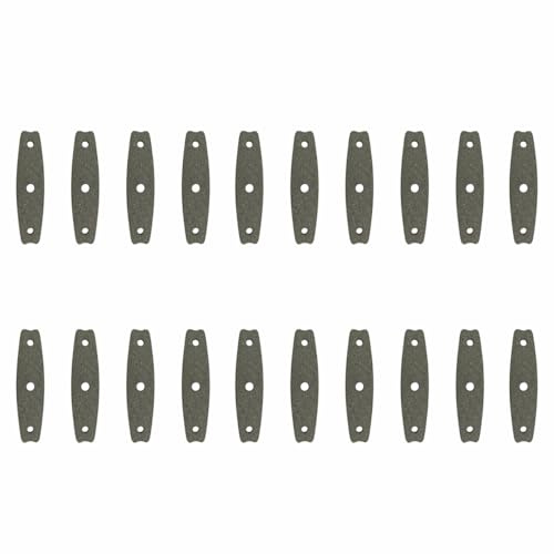 Pro Bamboo Kitchen Lot de 20 pochettes en cuir pour lance-pierre avec bande en caoutchouc antidérapante ultra fine sans cadre - Poche en cuir épais adaptée pour la chasse et la pratique sportive