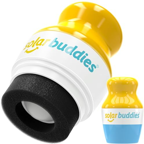 Solar Buddies Aplicador de Protector Solar - Azul Individual - Aplicador Recargable de Esponja para Protector Solar, Crema Solar y Loción para Niños, Adultos y Familias - Contiene 100ml