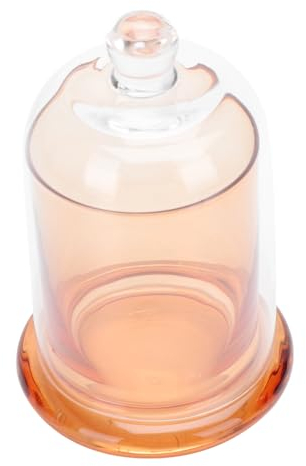 ABOOFAN Glass Candleholder Home Decor Pillar Candle Holder Elegant Bell Candlestick for Dinner Parties