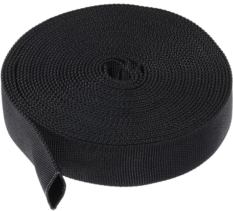 PATIKIL 0.6 Dia 24.6FT Nylon Protective Hose Sleeve, Cable Cover Sheath Protection for Welding Tig Torch Hydraulic Hose, Black