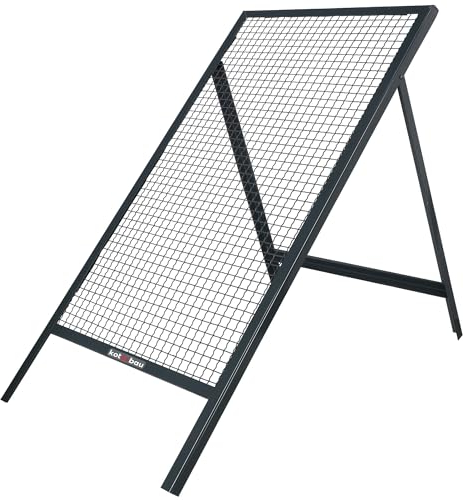 KOTARBAU® tamiz 60 x 120 cm Alambre de Acero tamiz 20 x 20 mm Acero tamiz jardín tamiz Compost Rejilla construcción tamiz Tierra