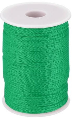 QUARKZMAN Polypropylen-Seil 2mm Polypropylen-Seil 10Om Dunkelgrün | PP Flechtleine Textilseil Leine Nylonschnur Schnur Reißfeste Rope Kunststoffseil, Für Wäscheleine Camping Wandern Outdoor