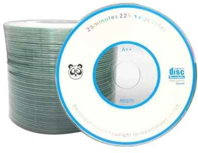 50 Pack 8cm Mini Recordable Blank CD-R Discs for Music Data 225MB