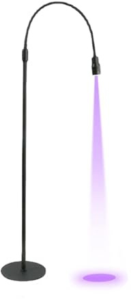 Beauty UV Lampe für Wimpernverlängerungen, UV Licht mit Fußpedalsteuerung, UV Wimpernkleber Härtungslicht, Verstellbare Schwanenhals LED Nagellampe für Wimpernkünstler, Nail Tech