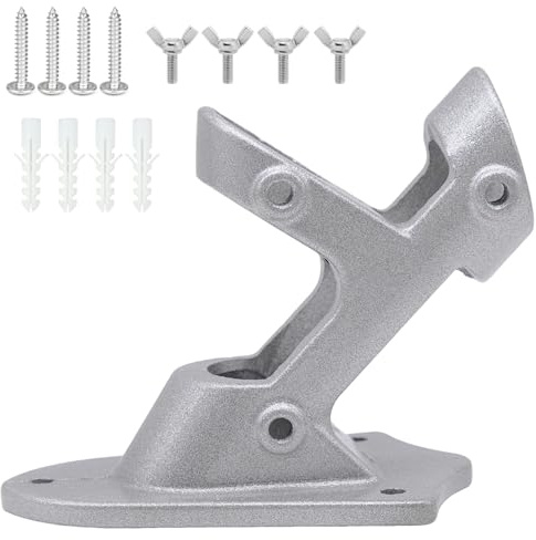1“ Flag Pole Holder,Flag Bracket,Wall Mount Bracket Hardwares,for Outside House,for Flag Mounting,Wind Proof Flag Bracket,with 4 Fixing Screws
