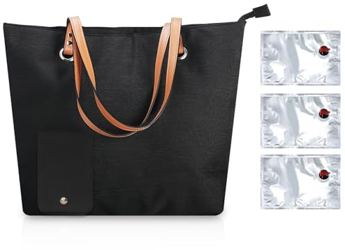 DYUEE Tragetasche mit verstecktem Auslauf, Strandtasche mit 3 Blasentaschen