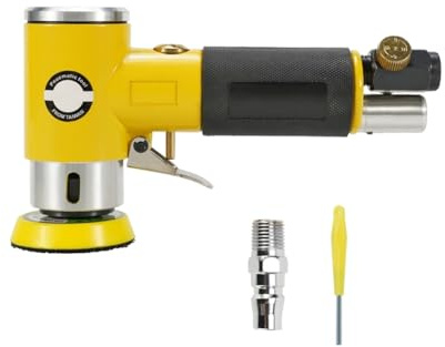Asyduey Mini Levigatrice Pneumatica da 2/3 Pollici, Lucidatrice Pneumatica, Smerigliatrice, Lucidatrice A Doppio Effetto, Facile da Installare, Facile da Usare.