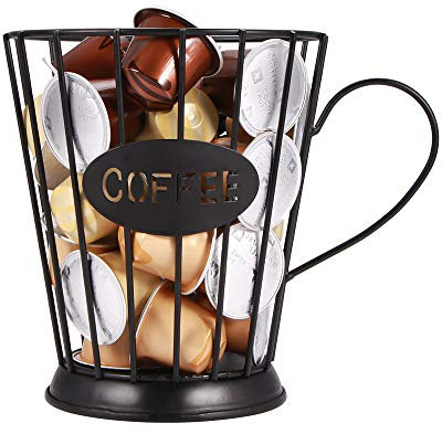 Kaffekapselkorg, Coffee Pod Organizer, Kaffekapselhållare Design Original, K Mugghållare, Vintage Coffee Pod Organizer for Home Cafe Hotel, Perfect Coffee Accessories/542