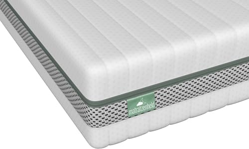 Madrasshjäld Balance Duo kallskummadrass | Ergonomisk 7-zons madrass av skumgummi | 2-i-1 H2 & H3 | Öko-Tex certifierad | allergivänlig och antibakteriell | höjd 20 cm | 90 x 200 cm