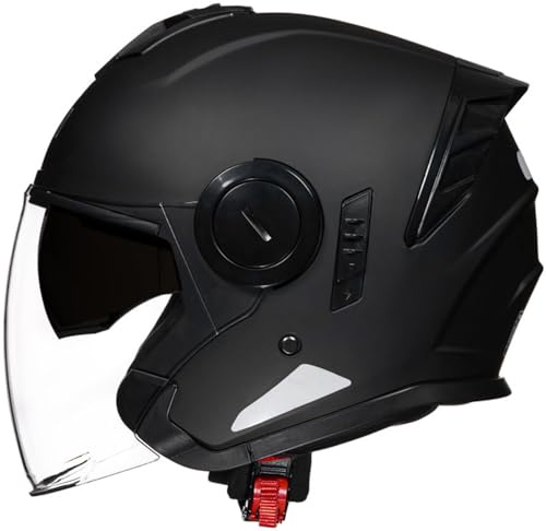 Roller Helm Jethelm Mit Visier, Mopedhelm Motorradhelm, Scooter Helm Atmungsaktiv Mopedhelm Für Herren Damen Skateboard Helm Reithelme, Sonnenschutzhelme Motorradhelm
