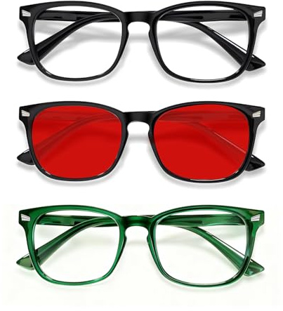 CHEERS DEVICES Blue Light Glasses for Kids Boys Girls Teens - 3 Pack Computer Glasses with Unbreakable Frame and Anti-Glare - blue light glasses for teen girls, lentes de sol para niños (Age 6-9)