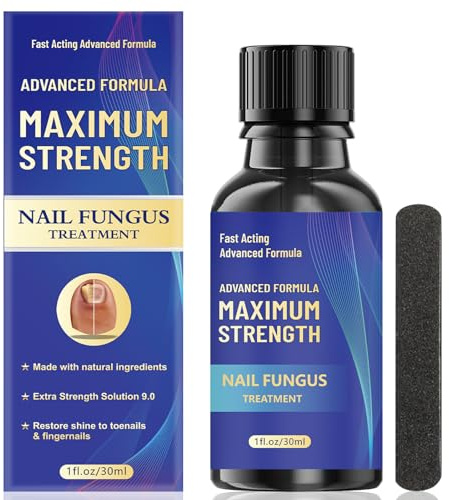 Extra Strong Fungal Nail Treatment for Toenails & Fingernails – Powerful Fungus Eliminator, Strengthens Damaged & Repairs Broken Nails, Anti-Fungal Renewal Solution to Restore Healthy Nails, 30 ml