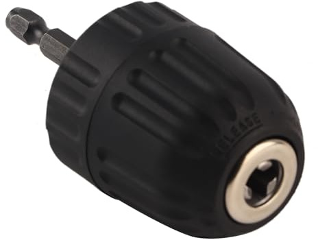 Mandrin Auto-serrant, 3/8-24UNF, 0,8-10 mm, avec Adaptateur Hexagonal 1/4 Pouce, en Métal et Plastique, pour Tours et Perceuses