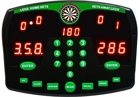 Thomas & Anca Club Supplies Ltd Darts Deluxe Electronic Dart Scorer Electronic Scoreboard For Dart Lovers Xmas Gift Dart Players Man Cave Gift Xmas Gift Present for him