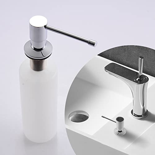 BERNSTEIN Einbau Seifenspender D350 – Ideal für Küche und Bad – Seifendispenser mit schwenkbarer Pumpknopf, Farbe: Chrom