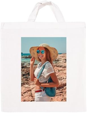 ORWO – weißer Foto-Stoffbeutel | 100% Baumwolle | 36 x 42 cm | Stofftaschen bedrucken | Fotogeschenk | Stofftaschen bedruckt mit Logo