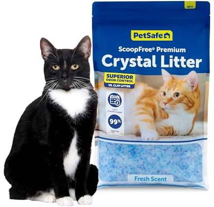 PetSafe ScoopFree Odor Control Crystal Cat Litter, Fresh Scent, 8 Lb Bag