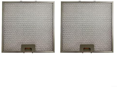 Metall-Fettfilter für Dunstabzugshaube, 320 × 320 x 9 mm, Metallgitter, Dunstabzugshaube, Filter aus Metallgeflecht, 2 Stück