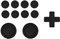 playvital Copri Analogici Tasti Silicone per Nintendo Switch/OLED Joycon,Cover Levette Analogiche Adesivi Pulsanti Gommini per Nintendo Switch Lite-Nero