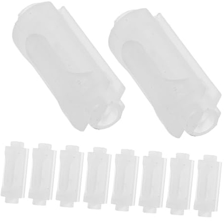 Mikinona 15 Piezas Enrollador de Cuerda para Set de Diseño y Portátil Instalación Compatible con Diversos Tipos de Cuerdas de Accesorios para Hogar con Acabado Transparente