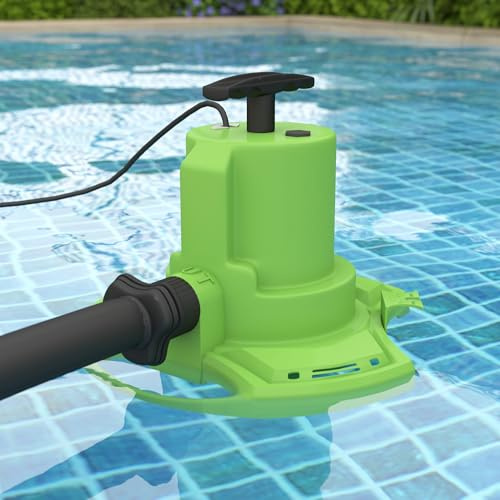 400W Tauchpumpe, 8300L/h, 10m Kabel, 1/4 PS, manuell, tragbar | Tragbare Wasserpumpe für Pool, Teich, Garten, Whirlpool, Keller, leistungsstarker Motor für zuverlässiges Abpumpen