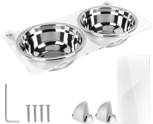 Hanging Type Pet Tableware Wall Mount Dogs Water Food Bowl Food Water Dispenser Cats Slow Bowl Supplies Wall Mounted Cats Shelf