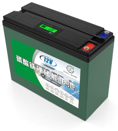 JHKJ Batterie au Lithium LiFePO4 12 V 30 Ah avec BMS 30 A intégré, Rechargeable, pour Camping-Cars, matériel de Camping, Moteurs de pêche à la traîne et Panneaux solaires.