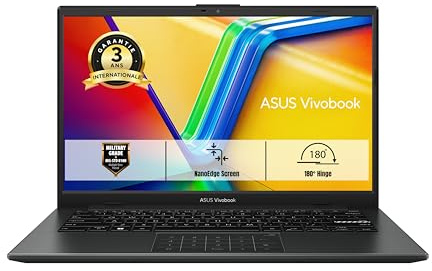 ASUS Vivobook Go 14 14.0 Pouces FHD PC Portable (AMD Mendocino R5, 16GB LPDDR5, 512GB SSD, AMD Radeon Graphics) Windows 11 Home - Clavier AZERTY - sans Chargeur.