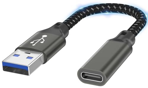 layajia USB C auf USB 3.0 Adapter, Type C Buchse auf USB Stecker OTG Kabel Kompatibel mit Smartphone, Handy, Tablet, Laptop, Notebook, Hub, Festplatte, U Stick, Kartenleser - 0.5M