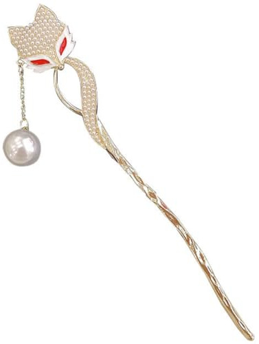 ARTIBETTER Épingle à Chignon Renard en Alliage Doré, Accessoire Cheveux Vintage et Élégant, Maintien Ferme pour Parties et Rendez-