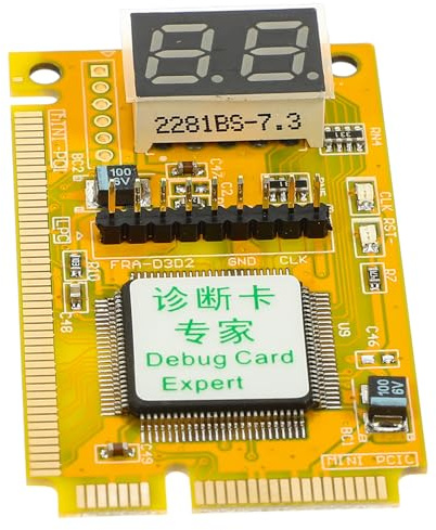 OATIPHO Laptop Motherboard Tester mit 2 Bit Pci E Diagnosekarte Praktisches Werkzeug zur Mainboard Fehlererkennung für Reparatur und Wartung