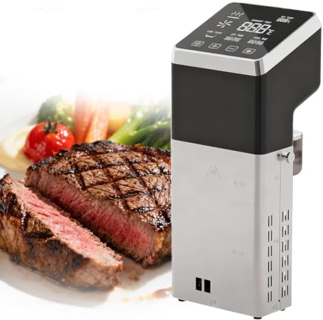 Professionell Sous Vide-Maskin Med Lcd-Pekskärm | Ipx7 Vattentät Kommersiell Spis, 1600w Immersionscirkulator Noggrann Temperaturkontroll ±0,1 ℃ För Restaurangkök