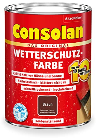 Consolan Wetterschutz-Farbe (750 ml, braun)
