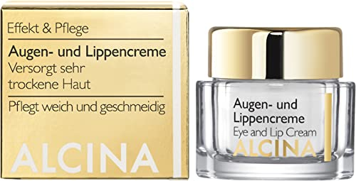 ALCINA Augen- und Lippencreme - 3 x 15 ml - Effekt & Pflege - Intensive Lippenpflege und Augenpflege - Für extrem trockene Haut bei Augen und Lippen