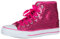 Brandsseller Baskets mi-Hautes à Paillettes pour Femmes – Chaussures Brillantes avec Lacets – Confortables et stylées pour Tous Les Jours et Les fêtes – Rose