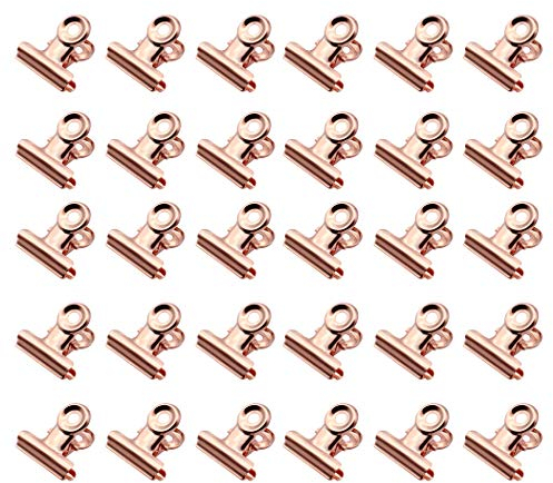 Zoohot 22mm briefklemmer rosegold für Zuhause Bürolieferant Schulzubehör - 30 Stück