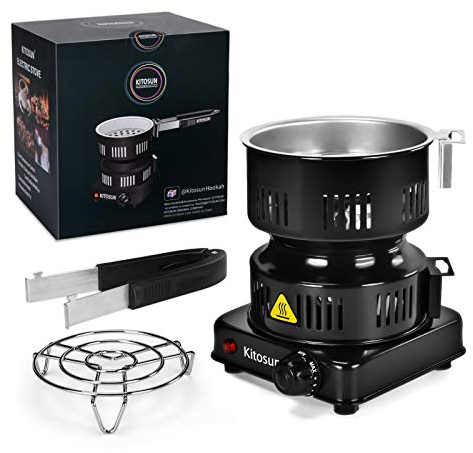 Elektrischer Shisha Kohleanzünder Kohle-Brenner E-Heater Heat up 600W Heizplatte Brenner für Wasserpfeife Shishakohle Kokoskohle