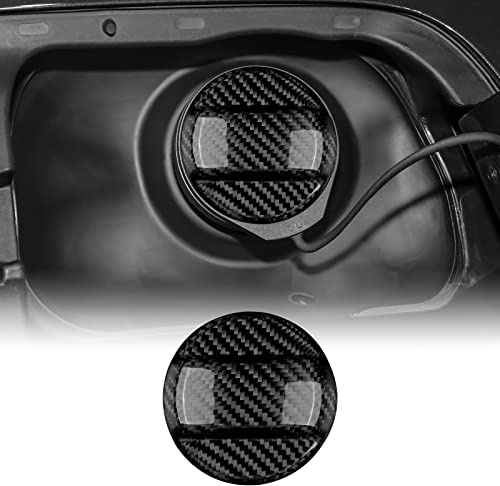 KUNGKIC Kohlefaser Universal Auto-Kraftstofftank-Öl-Gas-Deckel Aufkleber Dekoration Compatible with vw VOlkswagen Golf 6 7 8 MK7 GTI MK8 GTI BEetle Sicrocco PAssat CC TIguan Zubehör-Schwarz,Stil A