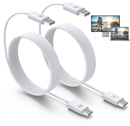 OBEST HDMI inalambrico 4K Transmisor y Receptor, 5G HDMI Wireless 50m Transmisión Adaptador, para Streaming de Vídeo/Audio Desde Ordenador Portátil, PS4/5,PC a TVHD/Monitor/Proyector, Plug and Play